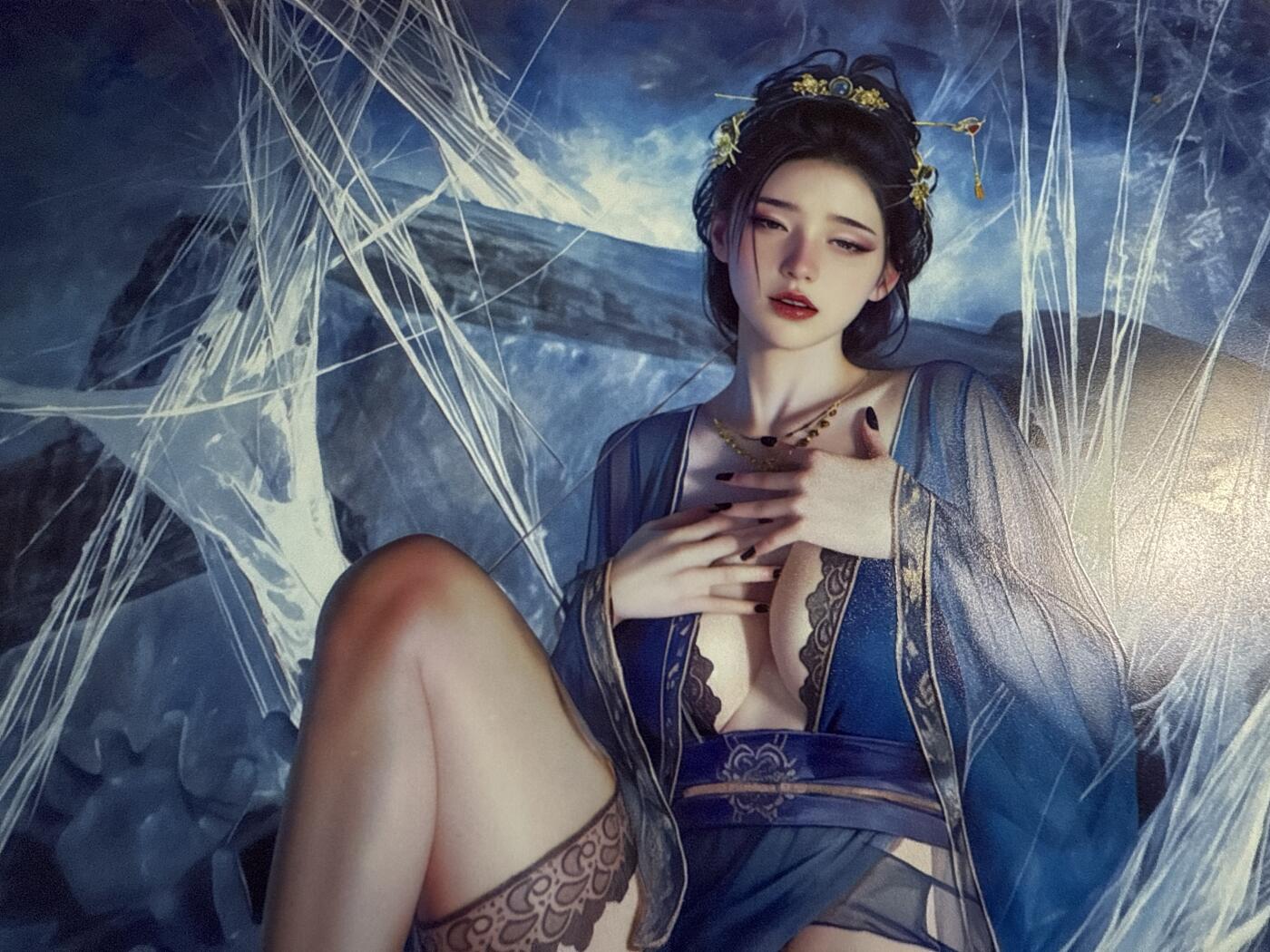 卡牌发烧友第20期，随单带裸卡，进群享包邮（持续收拍品，每周六晚23:50截拍，焱卡文化，国潮卡牌专场） 【A4卡档】自制卡档 四妹 蜘蛛精 正反面双服饰 PVC材质