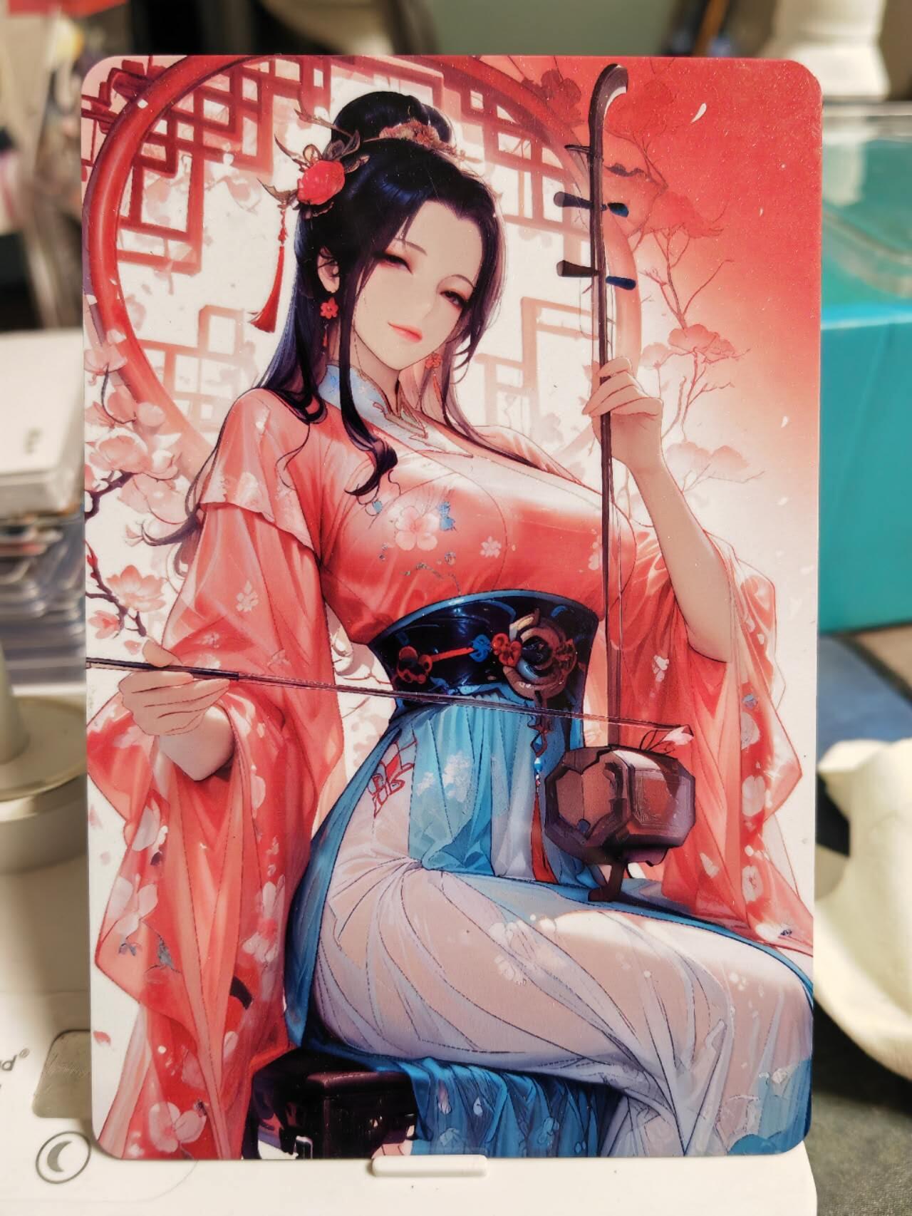 阳大大卡牌拍卖第77期（持续收拍品，周五晚上九点截拍，进群福利早知道） 古风美女 香车美伎 苏小小 二胡大雷图 限定典藏 镜面大磁卡