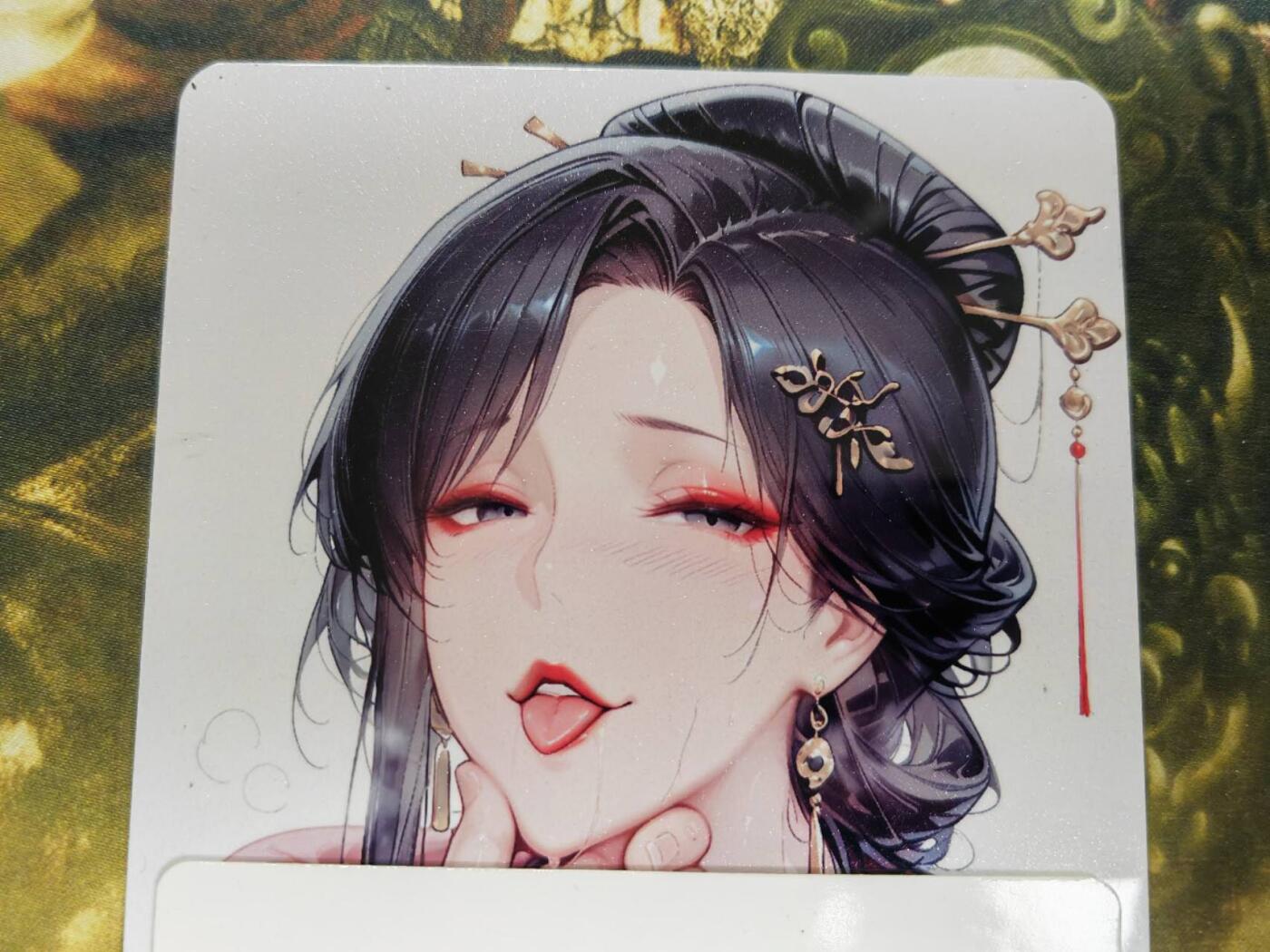 阳大大卡牌拍卖第77期（持续收拍品，周五晚上九点截拍，进群福利早知道） 古风美女 红颜祸水 杨玉环 吐舌大雷图 限定典藏 镜面大磁卡
