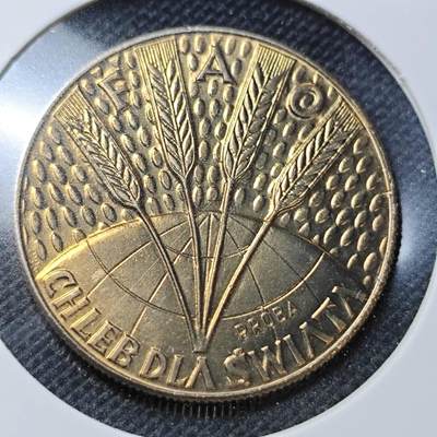 KK钱币收藏小铺  纪念币专场  2月预留时间 周末发货 -  1971波兰10兹罗提FAO 样币