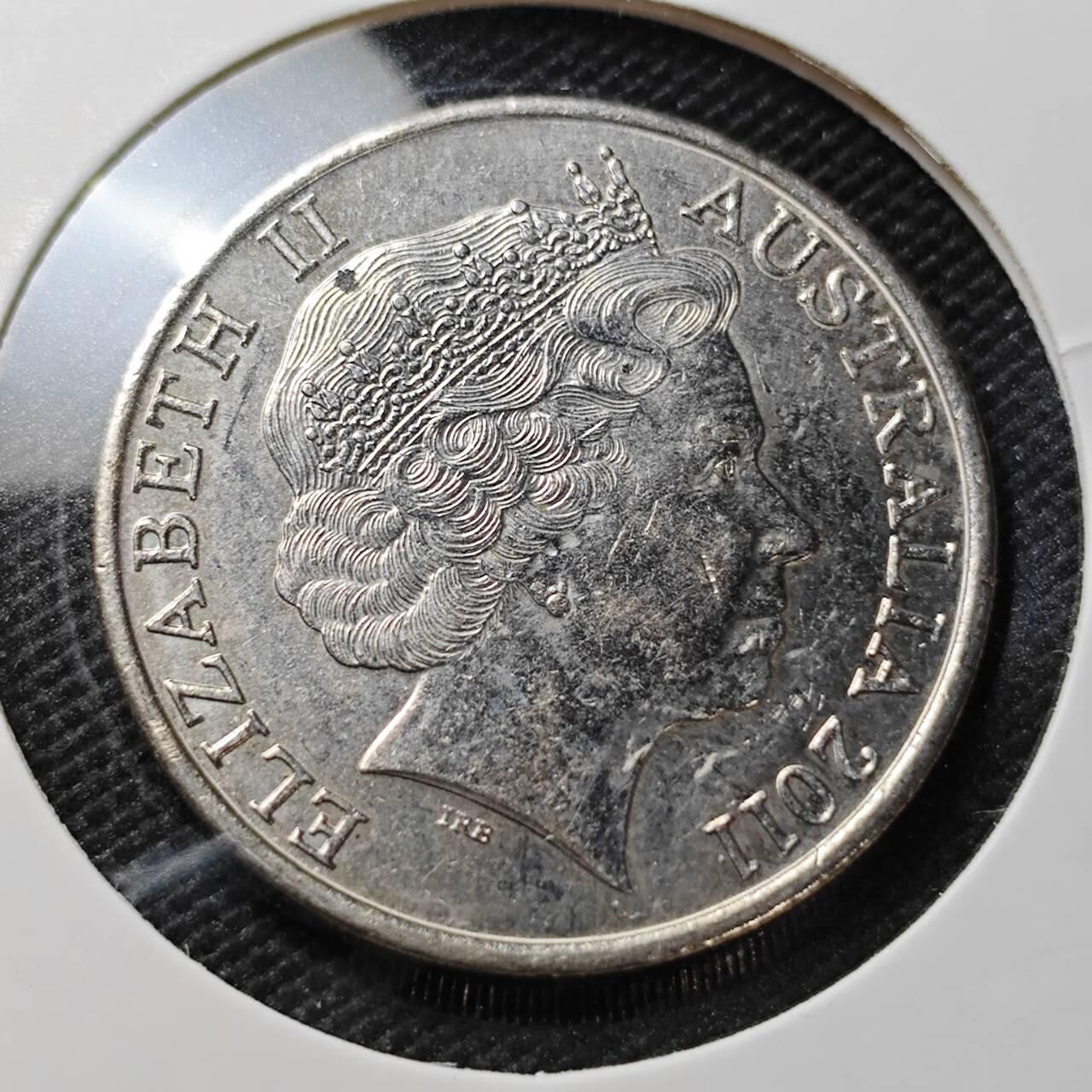 KK钱币收藏小铺  纪念币专场  2月预留时间 周末发货  2011澳大利亚20分纪念币