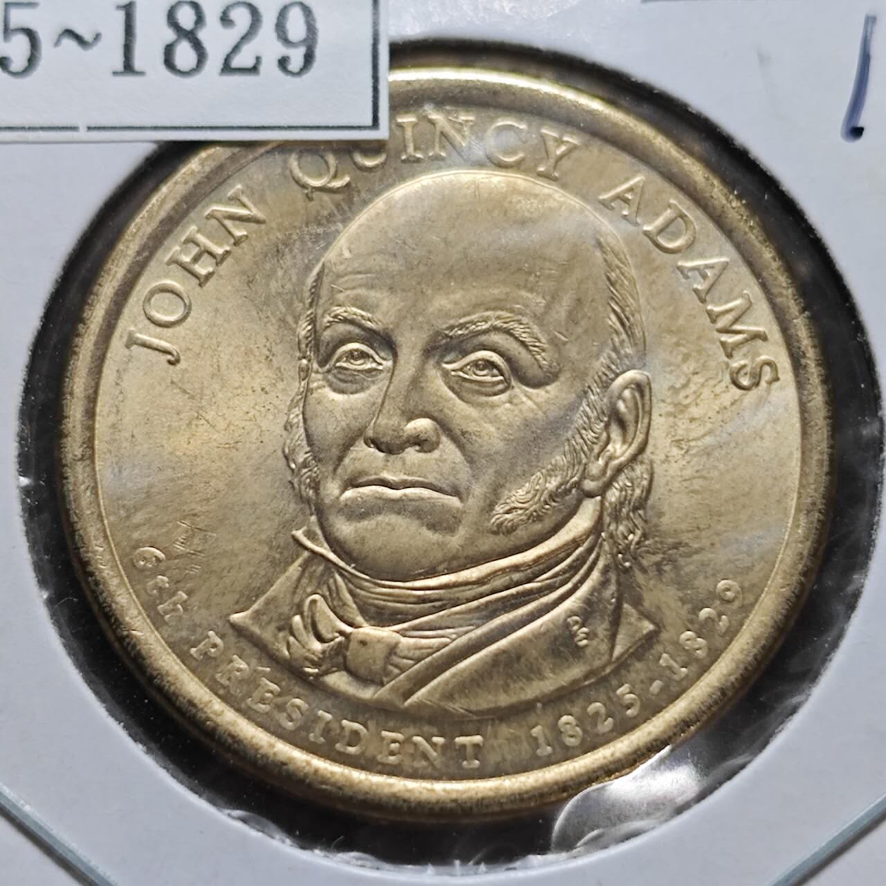 KK钱币收藏小铺  纪念币专场  2月预留时间 周末发货   2008美国第6届总统1元纪念币 