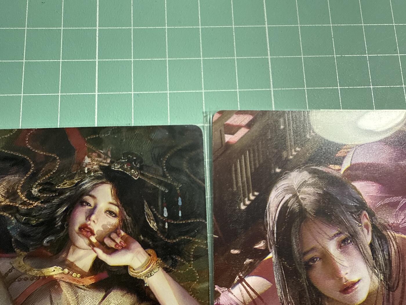 卡牌发烧友第20期，随单带裸卡，进群享包邮（持续收拍品，每周六晚23:50截拍，焱卡文化，国潮卡牌专场） 焱卡文化 人间传 大头卡 两张 夏姬➕赵合德