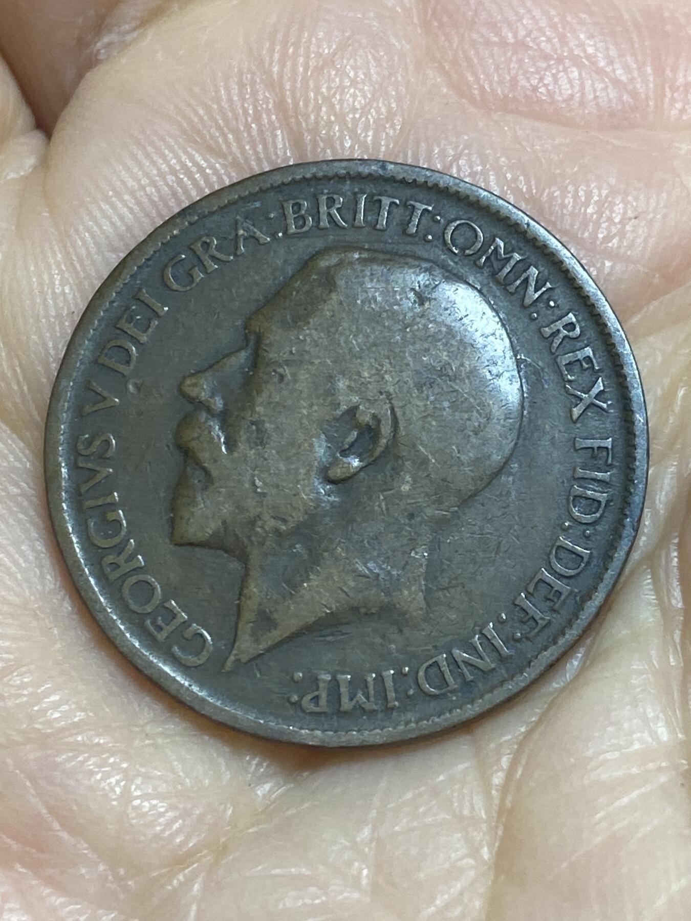 2025年第一百一十五场(总第一百四十一场）外国好品散币(免佣金) 英国🇬🇧1916年半便士(乔治五世第一版)