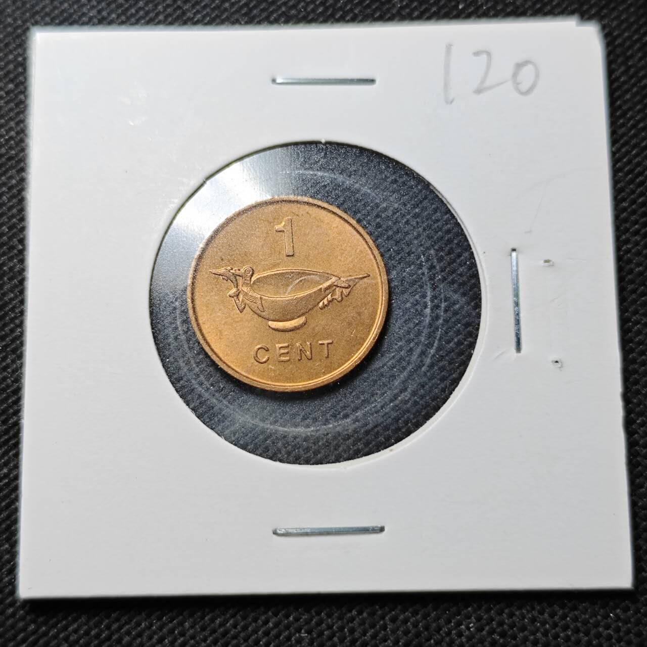 KK钱币收藏小铺  纪念币专场  2月预留时间 周末发货  1977所罗门群岛1分铜币