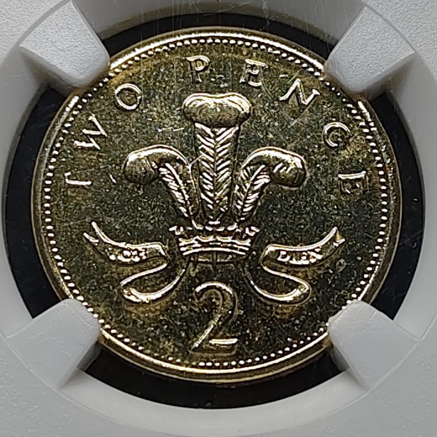 【全场包邮】纯粹捡漏拍470场（免费代拍第7场） 英国1995年镀金2便士