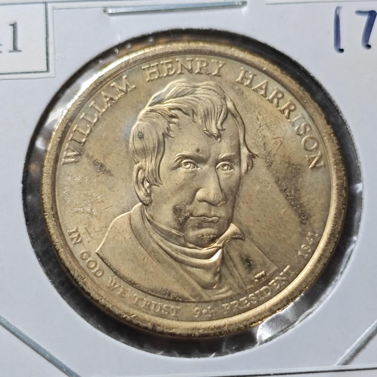 KK钱币收藏小铺  纪念币专场  2月预留时间 周末发货   2009美国第9届总统1元纪念币 