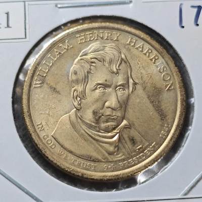 KK钱币收藏小铺  纪念币专场  2月预留时间 周末发货 -   2009美国第9届总统1元纪念币 