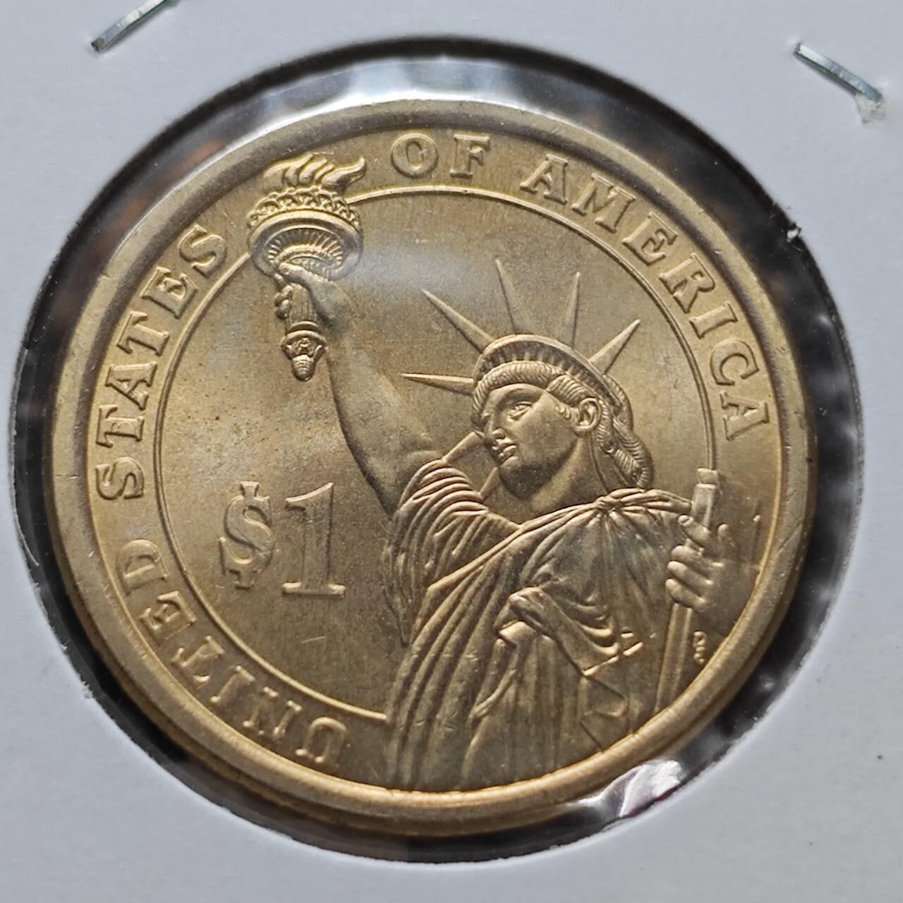 KK钱币收藏小铺  纪念币专场  2月预留时间 周末发货           2016美国第38届总统1元纪念币 