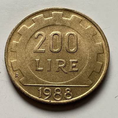 🌹外币初藏🌹🐯2025年第118场  每周二四六晚8️⃣点 接代拍 - 意大利1988年200里拉