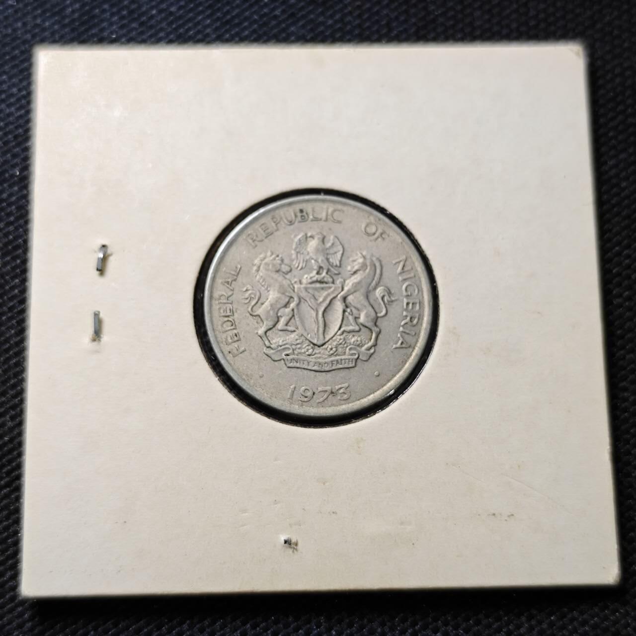 KK钱币收藏小铺  第357场  2月预留时间 周末发货 1973尼日利亚5考包 