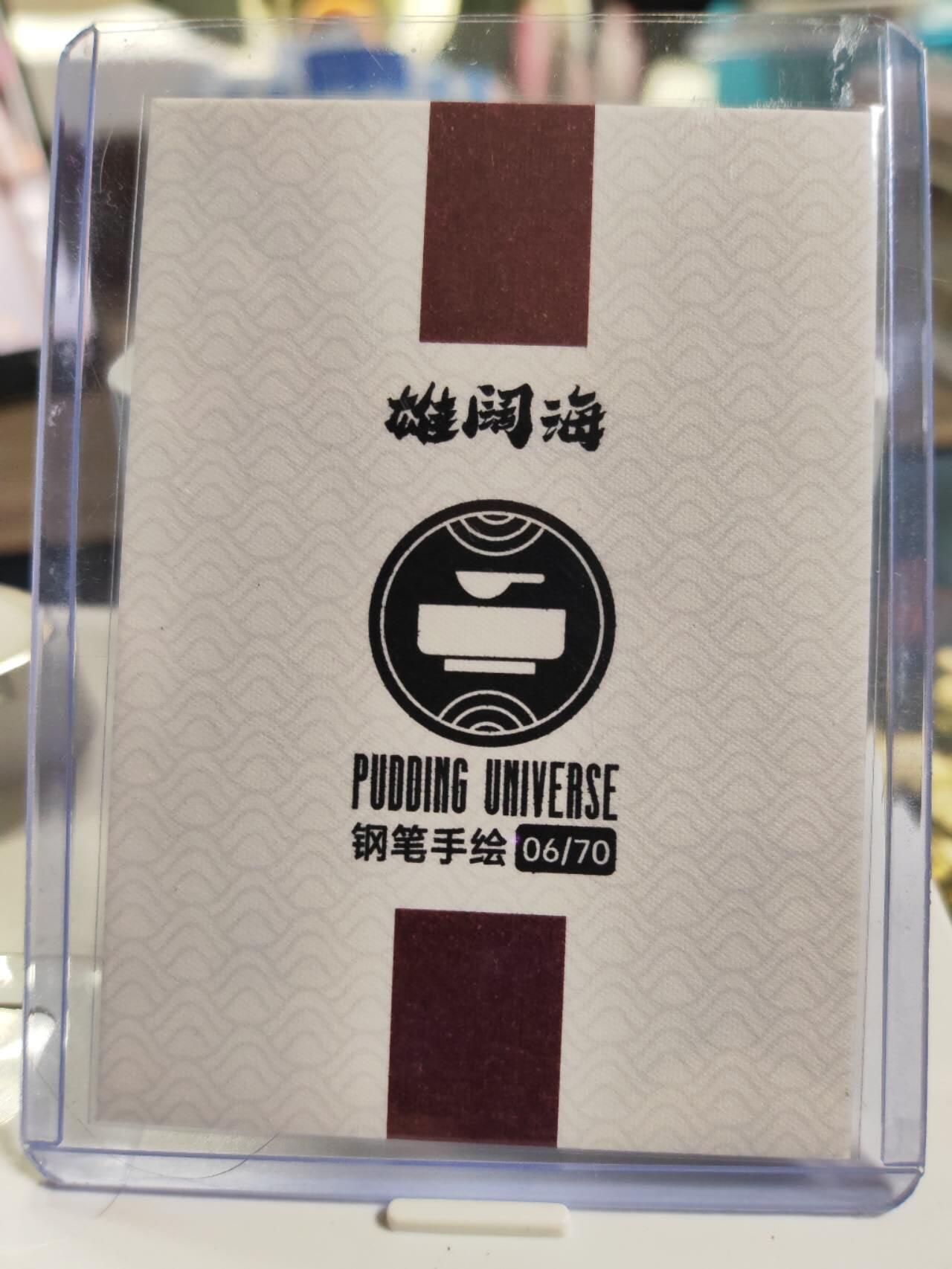 阳大大卡牌拍卖第77期（持续收拍品，周五晚上九点截拍，进群福利早知道） 【钢笔手绘卡】雄阔海 现编06/70