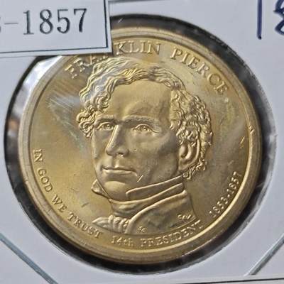 KK钱币收藏小铺  纪念币专场  2月预留时间 周末发货 -     2010美国第14届总统1元纪念币 