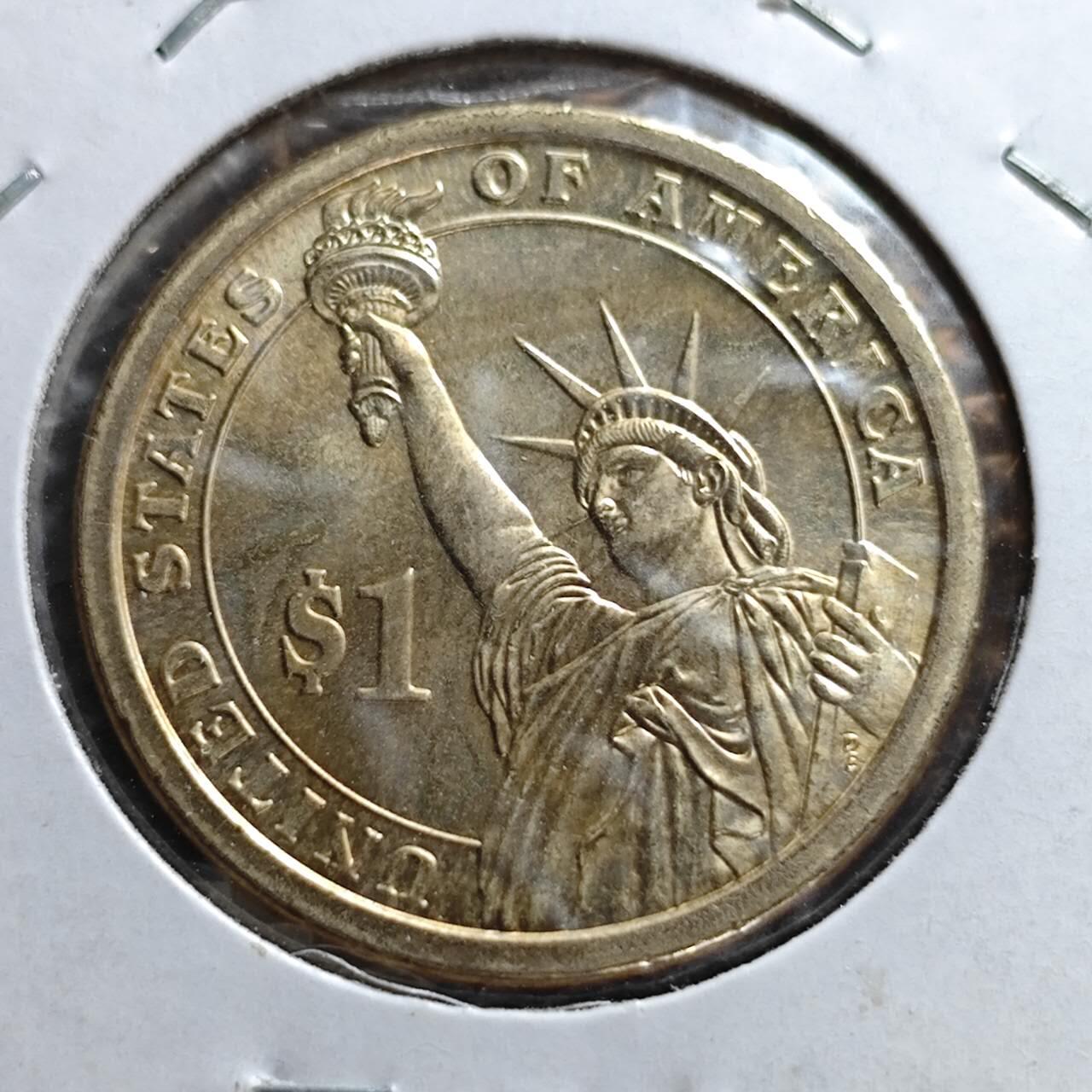 KK钱币收藏小铺  纪念币专场  2月预留时间 周末发货   2008美国第8届总统1元纪念币 