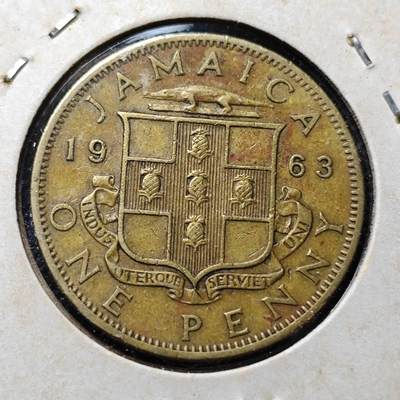 KK钱币收藏小铺  第357场  2月预留时间 周末发货 -  英属牙买加1便士铜币