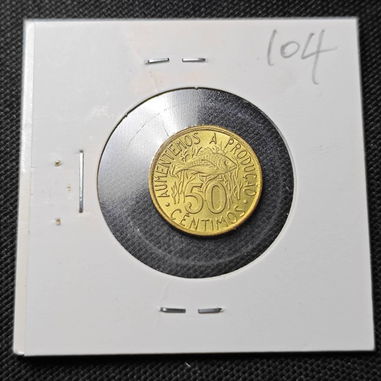 KK钱币收藏小铺  纪念币专场  2月预留时间 周末发货  1977圣多美和普林西比50分FAO