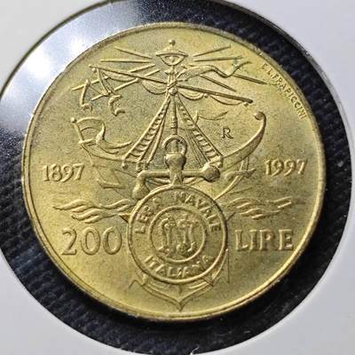 KK钱币收藏小铺  纪念币专场  2月预留时间 周末发货 -  意大利200里拉纪念币
