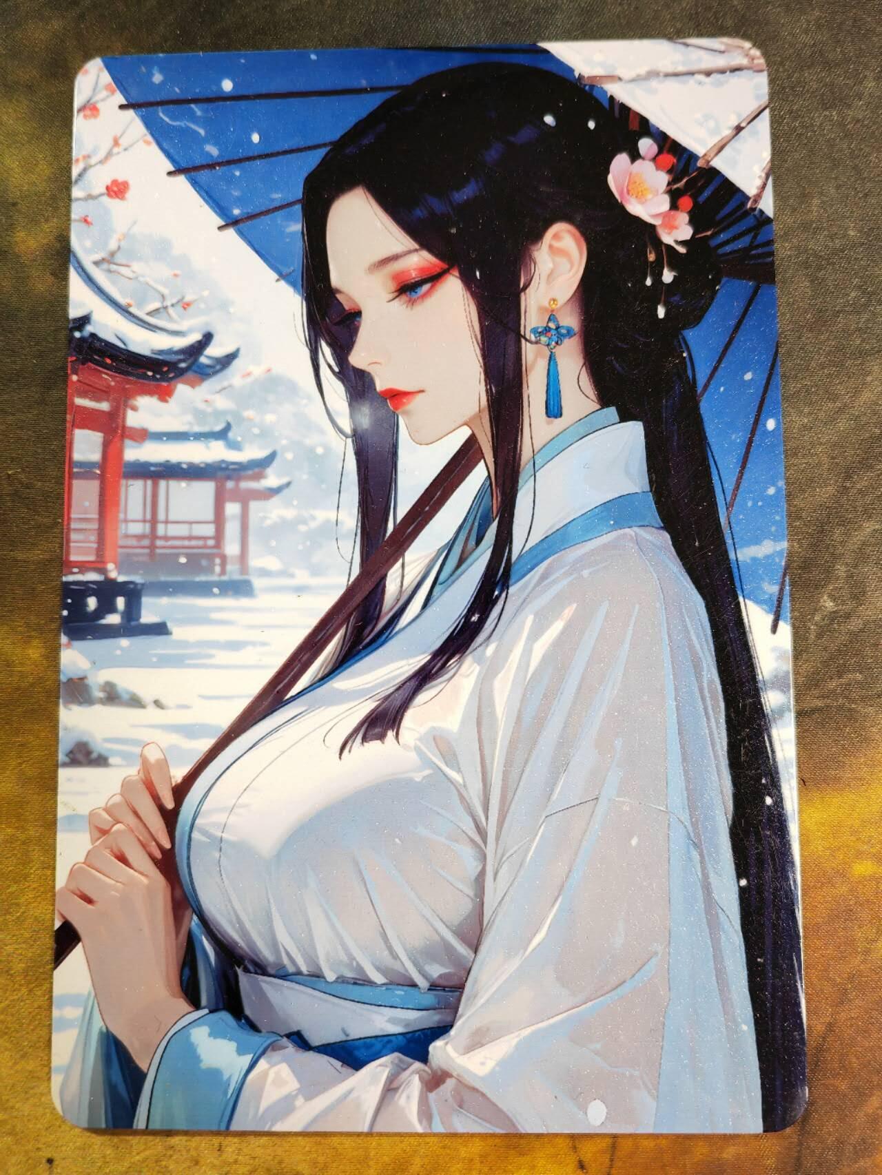 阳大大卡牌拍卖第77期（持续收拍品，周五晚上九点截拍，进群福利早知道） 古风美女 冰山美妃 褒姒 撑伞大雷图 限定典藏 镜面大磁卡
