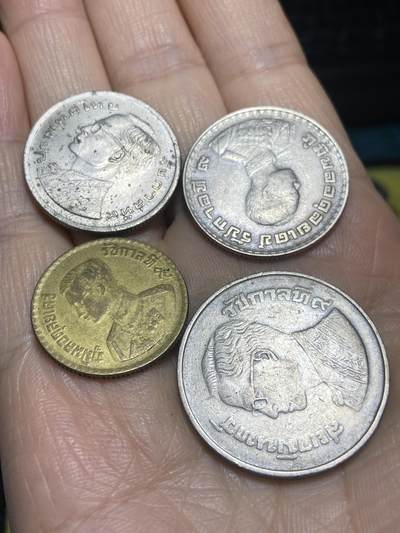 2025年第一百一十五场(总第一百四十一场）外国好品散币(免佣金) - 泰国🇹🇭各版本4枚(25萨当、1铢、5铢)