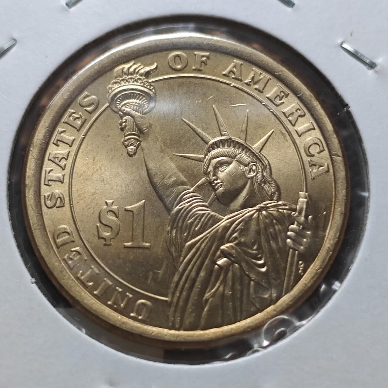 KK钱币收藏小铺  纪念币专场  2月预留时间 周末发货           2016美国第40届总统1元纪念币 