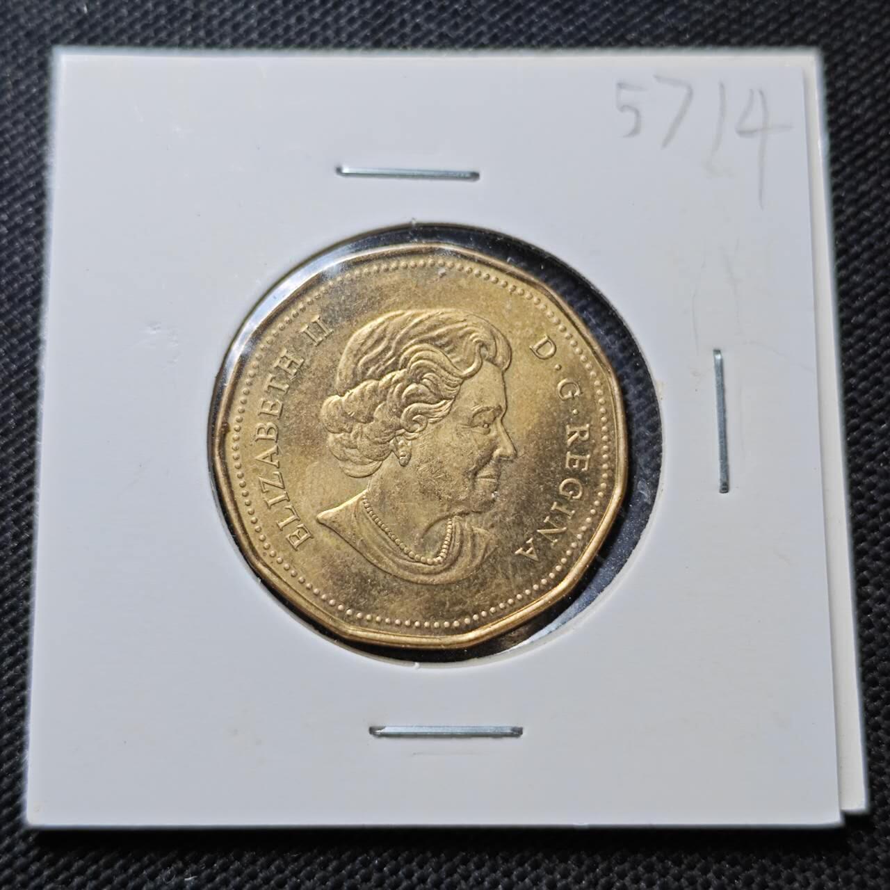 KK钱币收藏小铺  第357场  2月预留时间 周末发货  2006加拿大1元纪念币