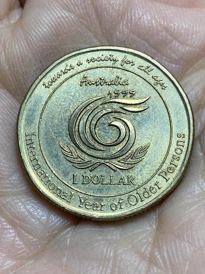 2025年第一百一十五场(总第一百四十一场）外国好品散币(免佣金) - 澳大利亚🇦🇺1999年1元(国际老年人年纪念币)