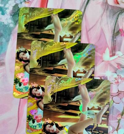 龙虎卡牌第六十场 - 猎虎师狂喜（无佣金，满120包邮，周六晚上结拍，欢迎送拍） - 彩闪3张 涅槃经典水浒 李瓶儿3渐变（第3张为艺术卡）