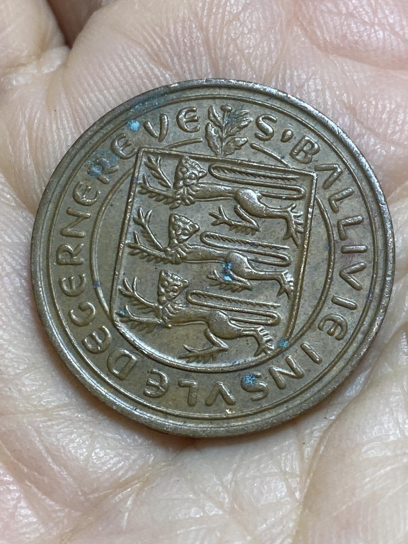 2025年第一百一十五场(总第一百四十一场）外国好品散币(免佣金) 英属根西岛🇬🇬1971年2新便士(伊丽莎白二世，十进制第一版首发年)