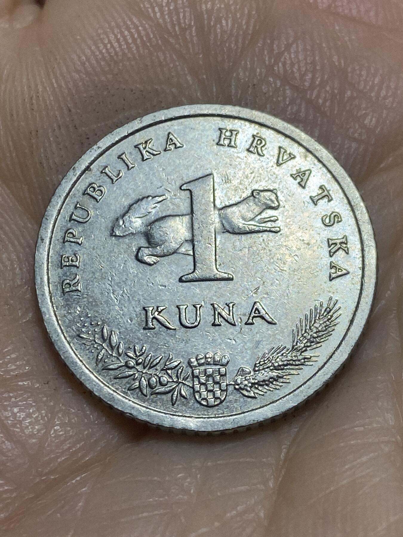2025年第一百一十五场(总第一百四十一场）外国好品散币(免佣金) 较少见–克罗地亚🇭🇷2010年1库纳(偶数年拉丁文版)