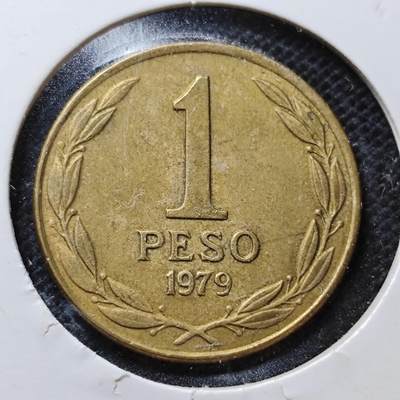 KK钱币收藏小铺  第357场  2月预留时间 周末发货 - 1979智利1比索 
