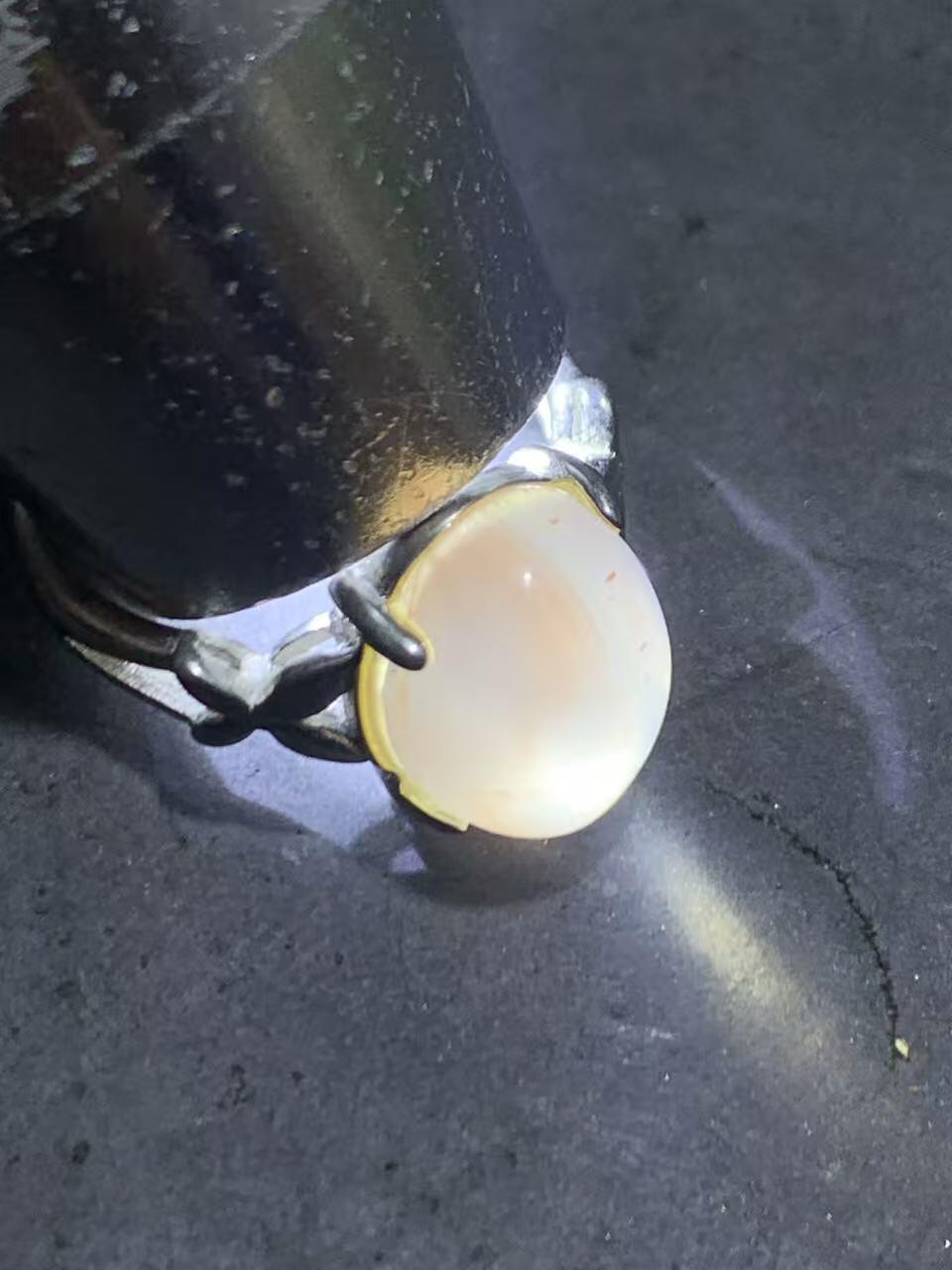 南红玛瑙荔枝冻漂红活口通货戒指一枚！