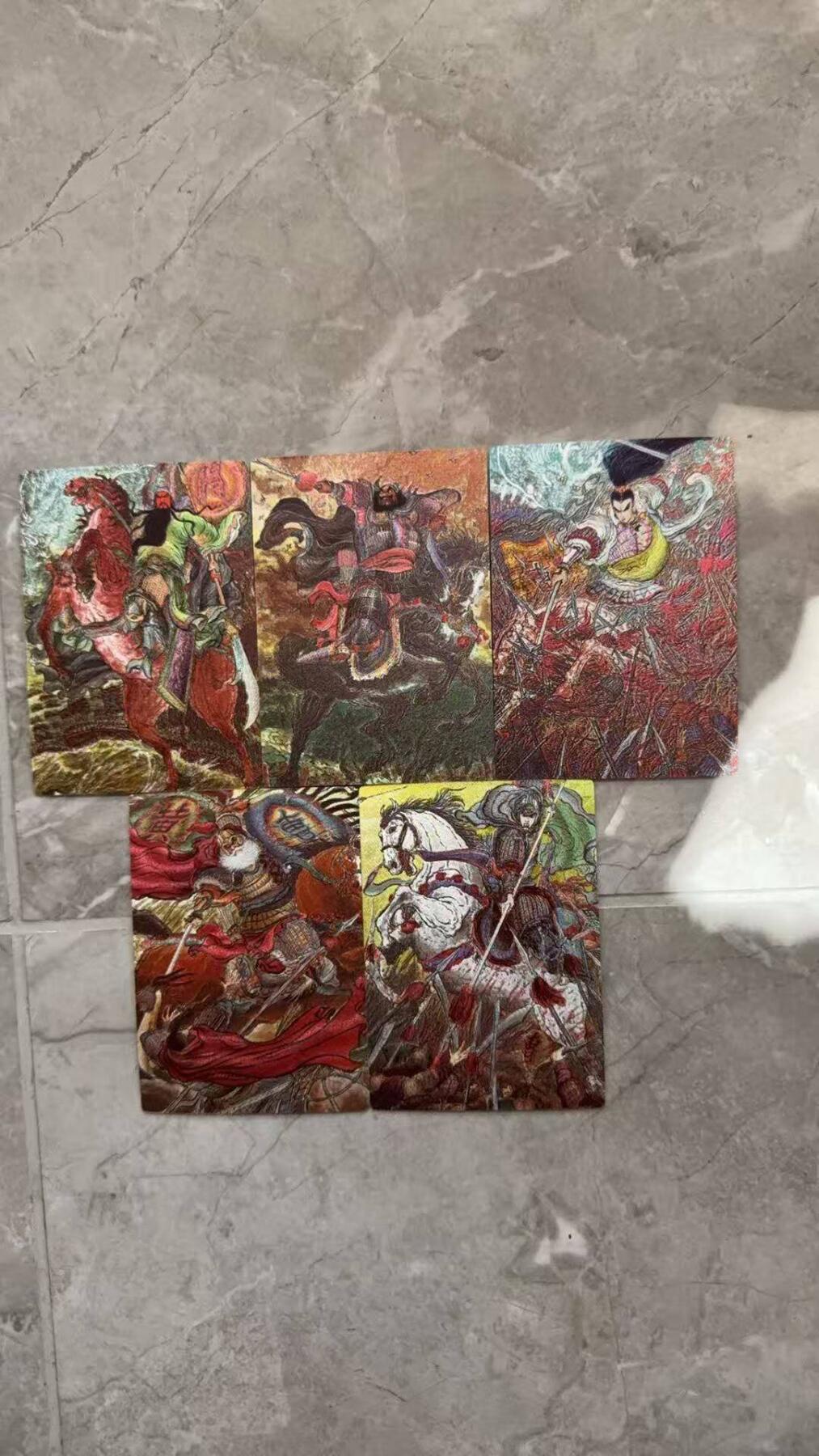 龙虎卡牌第六十场 - 猎虎师狂喜（无佣金，满120包邮，周六晚上结拍，欢迎送拍） 粗闪5张 昆仑万象 权迎东-三国五虎一套