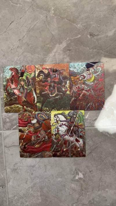 龙虎卡牌第六十场 - 猎虎师狂喜（无佣金，满120包邮，周六晚上结拍，欢迎送拍） - 粗闪5张 昆仑万象 权迎东-三国五虎一套