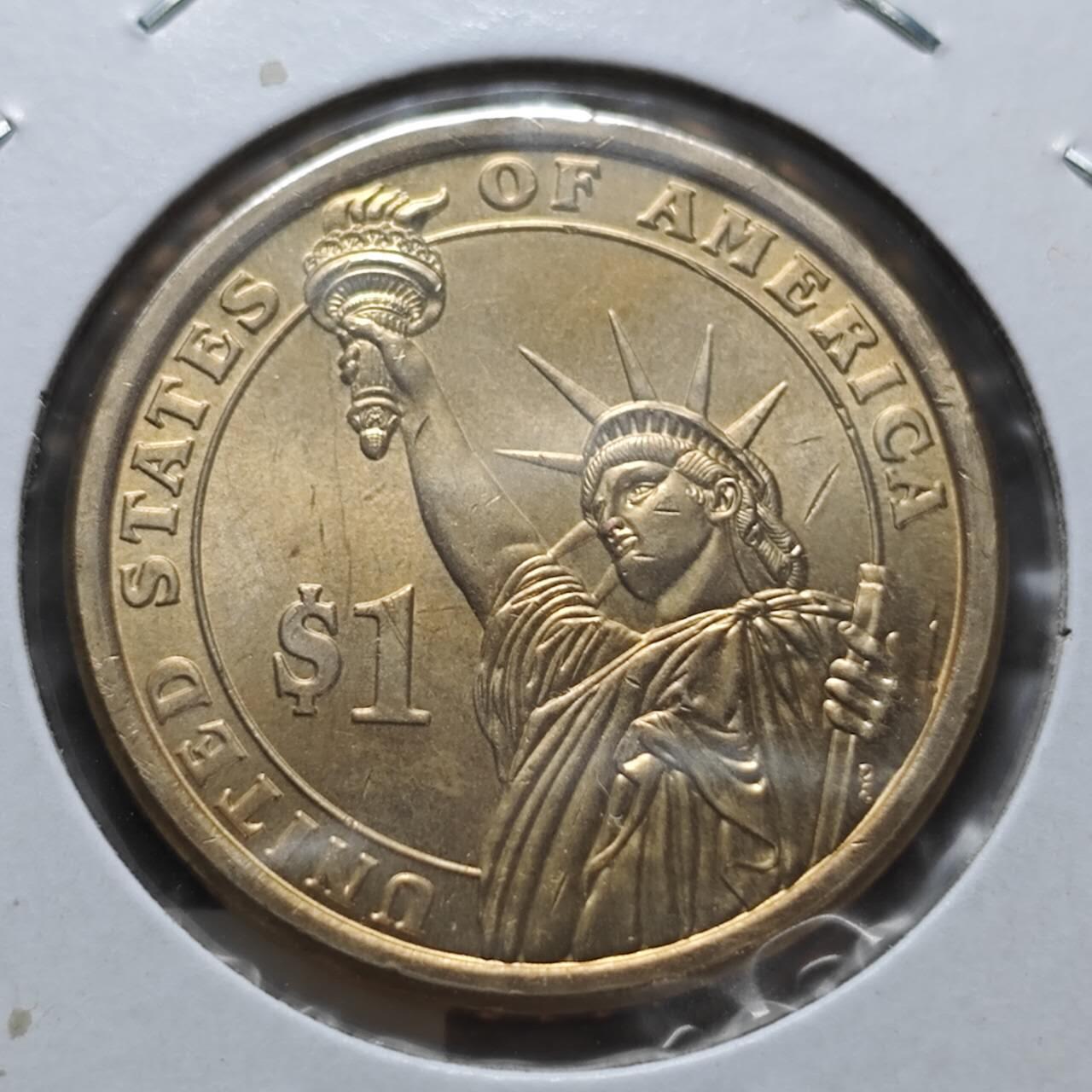 KK钱币收藏小铺  纪念币专场  2月预留时间 周末发货          2016美国第37届总统1元纪念币 