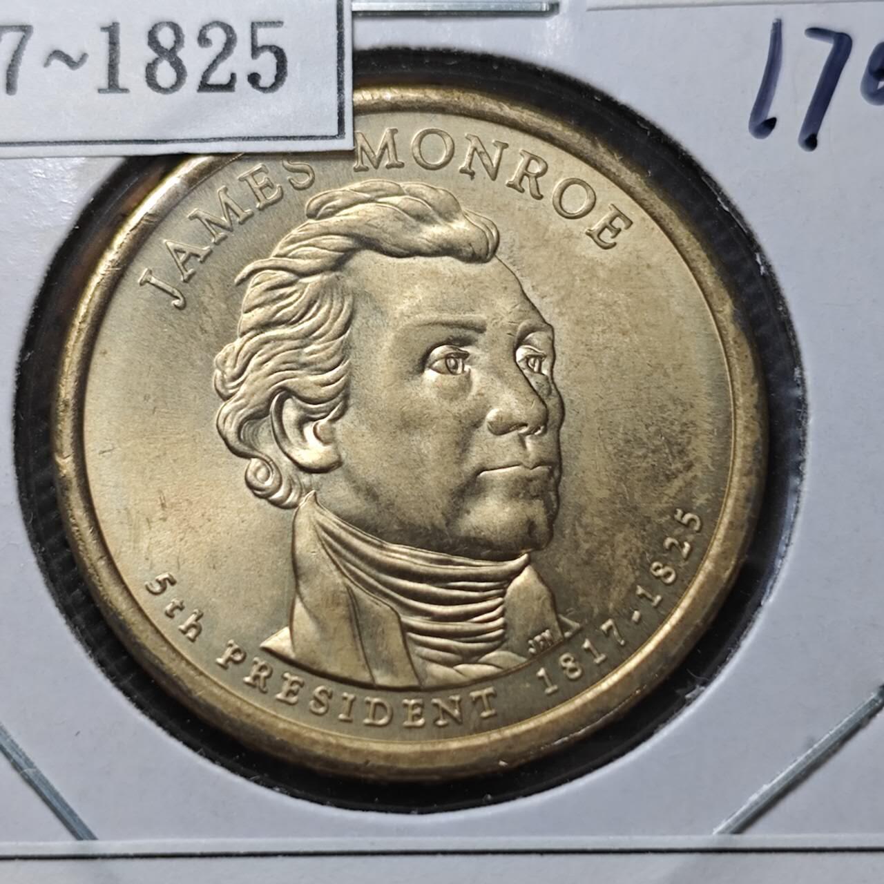 KK钱币收藏小铺  纪念币专场  2月预留时间 周末发货  2008美国第5届总统1元纪念币 