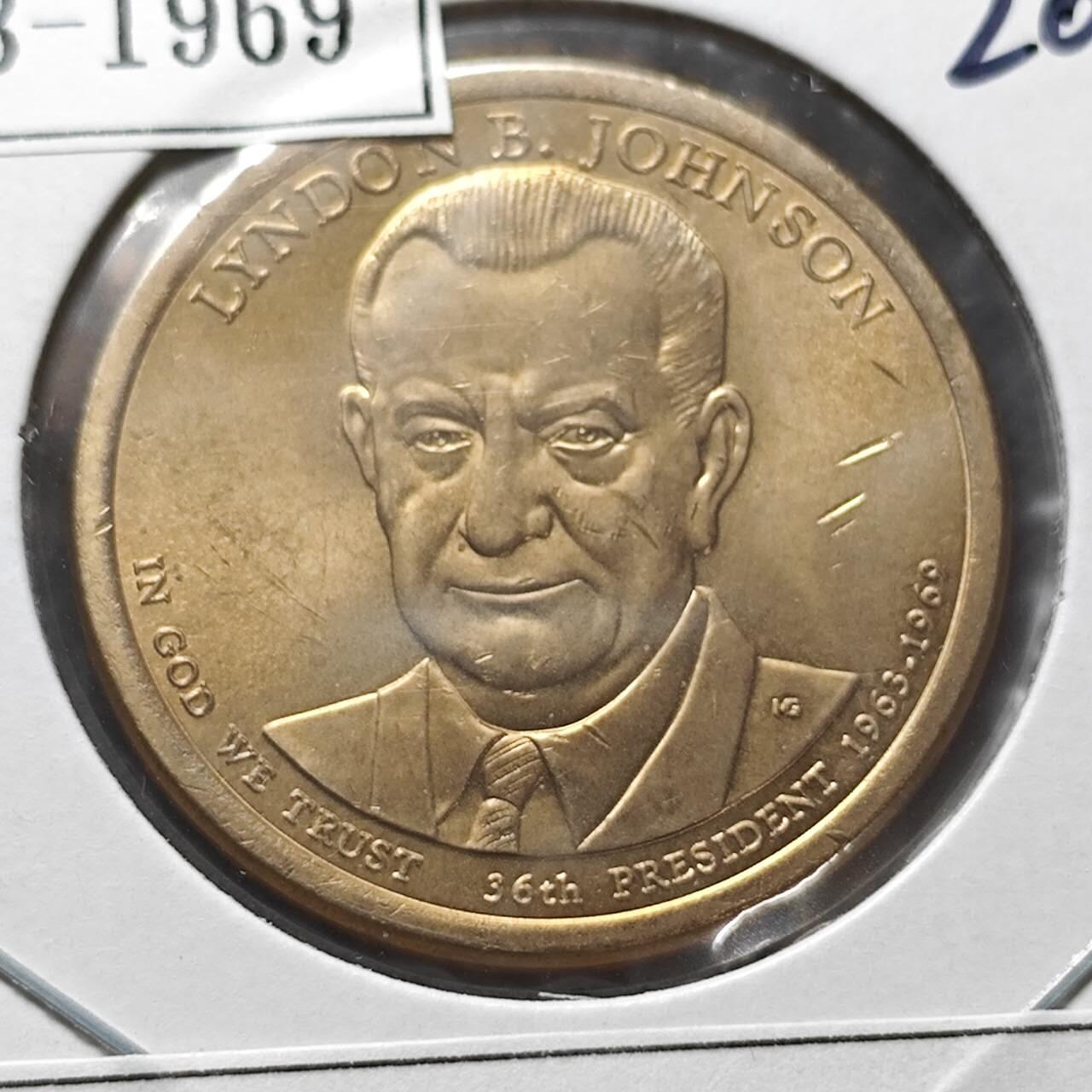 KK钱币收藏小铺  纪念币专场  2月预留时间 周末发货          2015美国第36届总统1元纪念币 