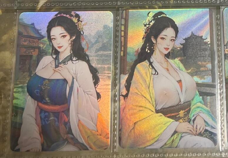 阳大大卡牌拍卖第77期（持续收拍品，周五晚上九点截拍，进群福利早知道） 长歌行 九大美人 大雷系列 9张全套 彩闪 带卡页卡膜