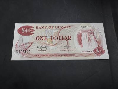 博彦收藏  11月5日 8点钱币专场 - 圭亚那 1元 UNC 