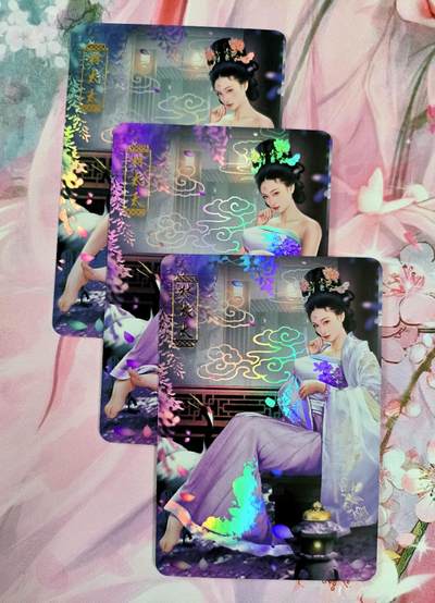 龙虎卡牌第六十场 - 猎虎师狂喜（无佣金，满120包邮，周六晚上结拍，欢迎送拍） - 彩闪3张 涅槃经典水浒 李桂姐3渐变（第3张为艺术卡）
