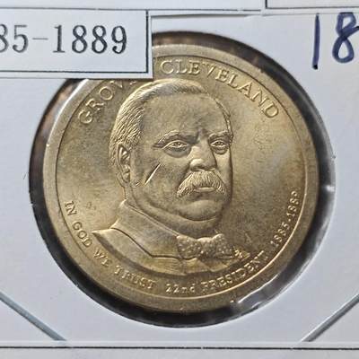 KK钱币收藏小铺  纪念币专场  2月预留时间 周末发货 -       2012美国第22届总统1元纪念币 