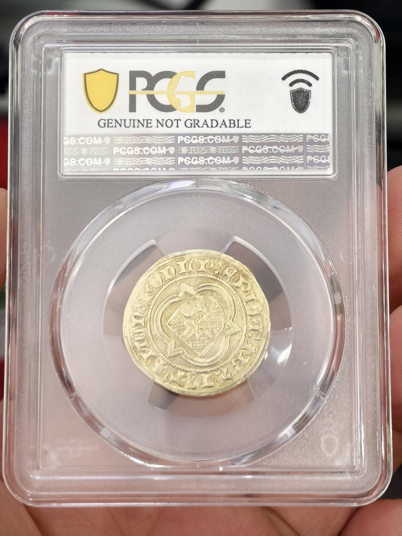 PCGS-XFD荷兰中世纪1433-55年乌特勒支弗罗林金币