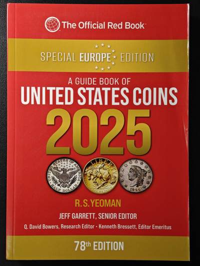 【德藏】世界币章拍卖第150期（拍品征集中~欢迎藏友联系） - 全新 2025版 美国硬币目录 收集美国钱币必备的工具书 全彩铜版纸印刷 全书约472页