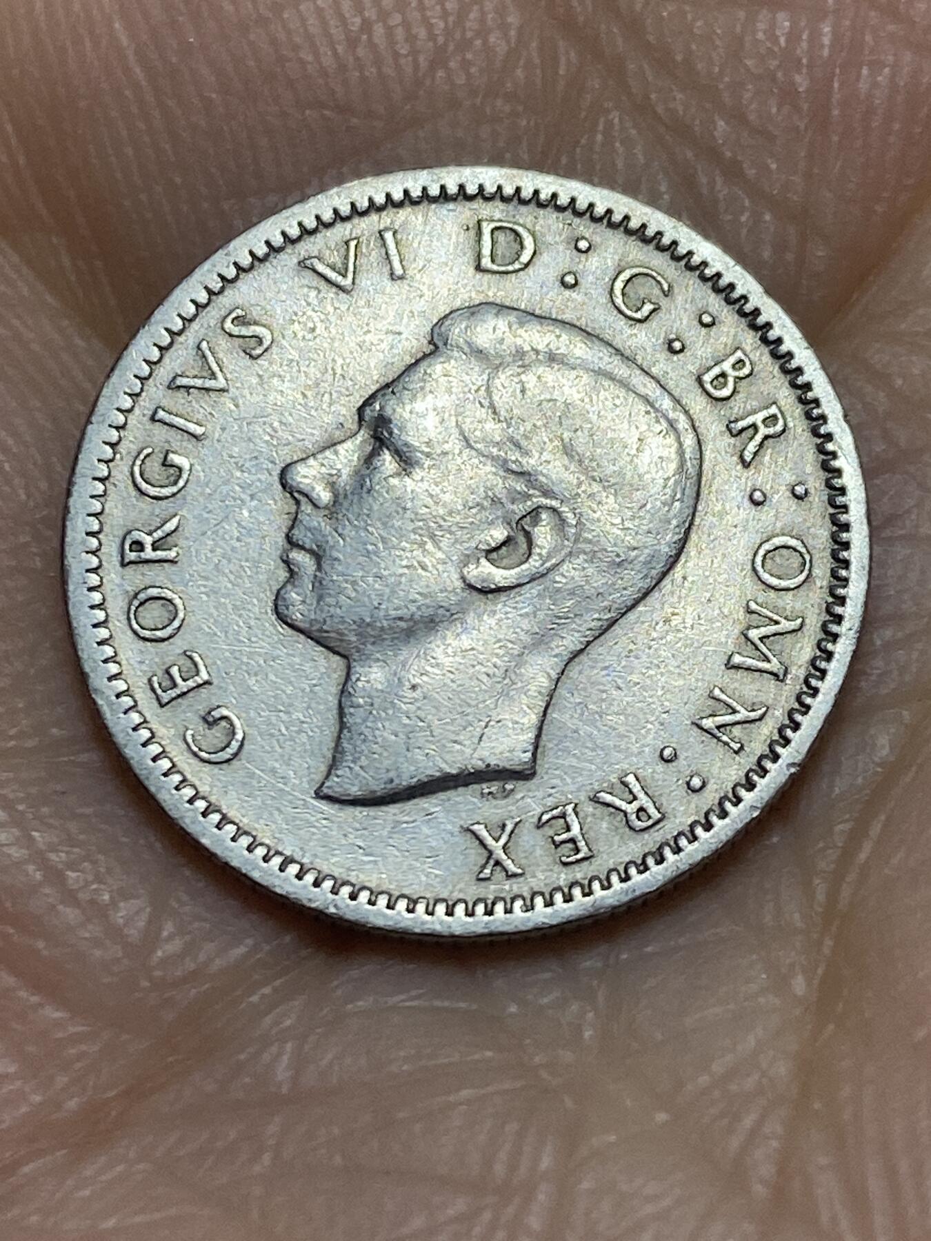 2025年第一百一十五场(总第一百四十一场）外国好品散币(免佣金) 英国🇬🇧1949年6便士(乔治六世第三版，首发年)