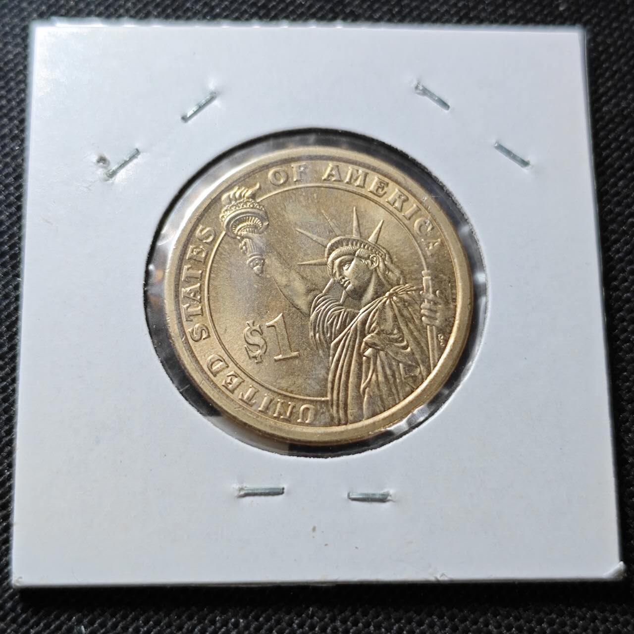 KK钱币收藏小铺  纪念币专场  2月预留时间 周末发货    2009美国第10届总统1元纪念币 