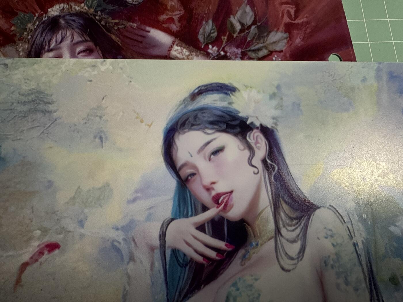 卡牌发烧友第20期，随单带裸卡，进群享包邮（持续收拍品，每周六晚23:50截拍，焱卡文化，国潮卡牌专场） 【A4卡档】自制卡档 小青 正反面双服饰 PVC材质