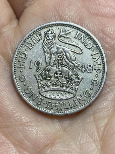 2025年第一百一十五场(总第一百四十一场）外国好品散币(免佣金) - 英国🇬🇧1948年1先令(乔治六世第二版，英格兰站狮版，关门年仅发行2年)