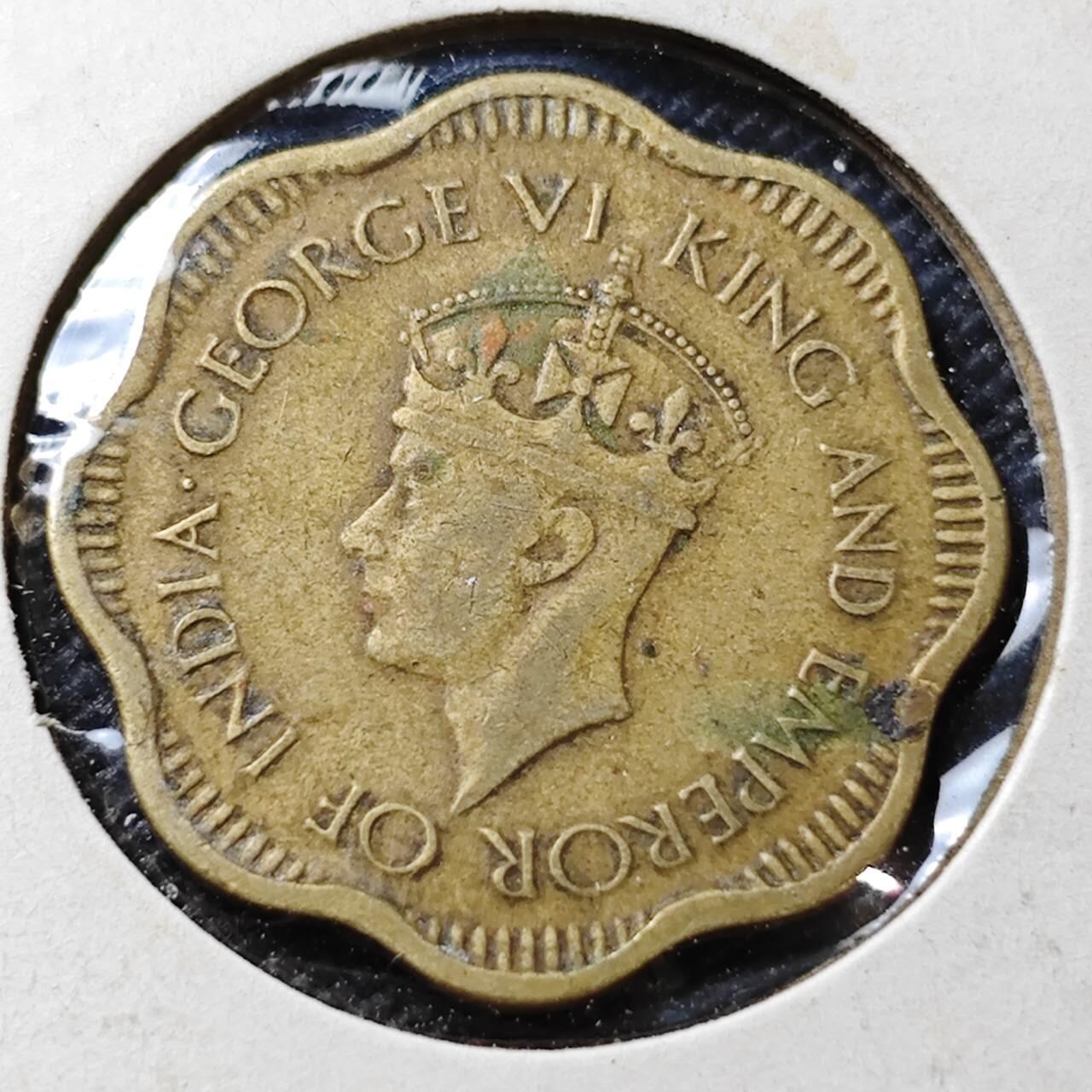 KK钱币收藏小铺  第357场  2月预留时间 周末发货 1944英属锡兰10分 