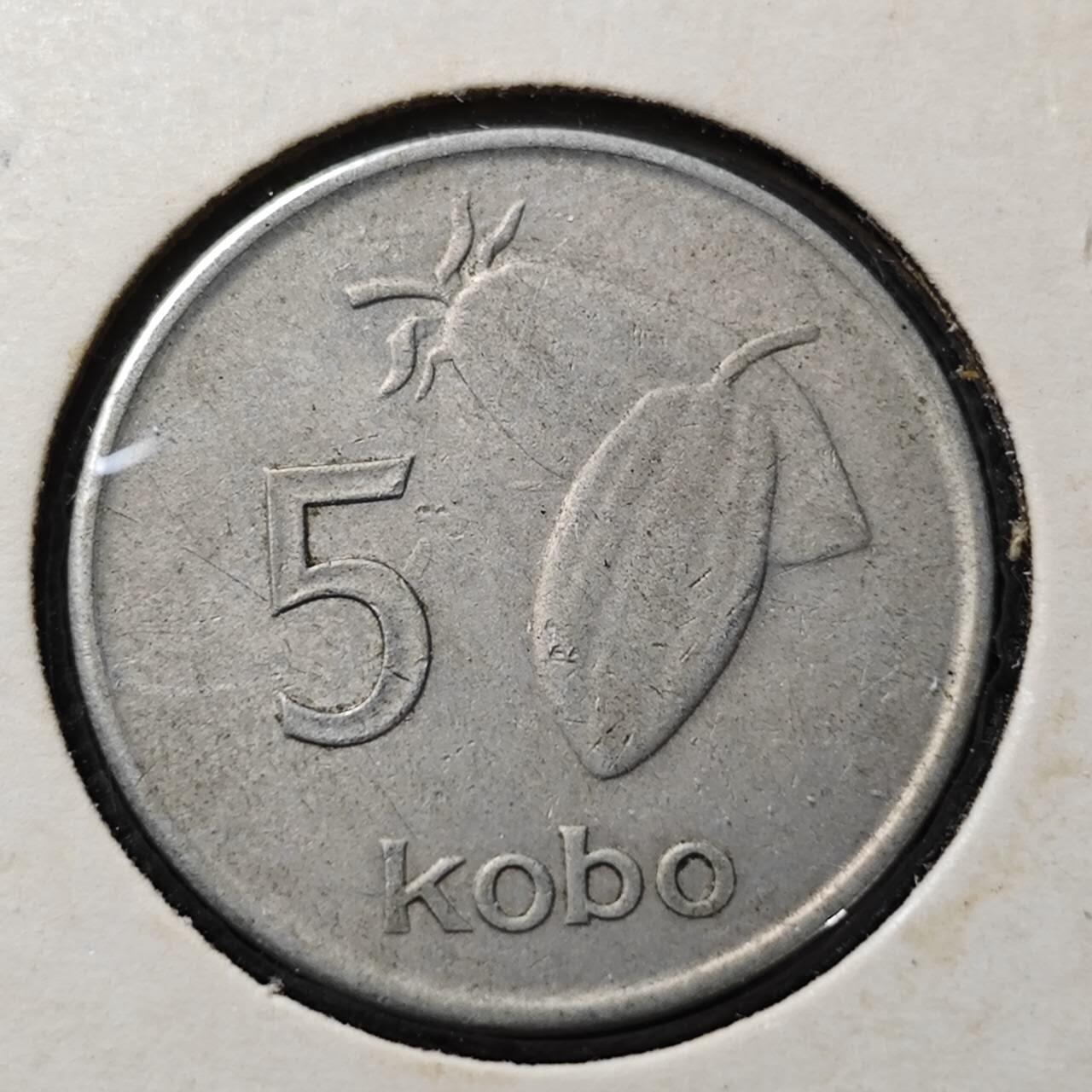 KK钱币收藏小铺  第357场  2月预留时间 周末发货 1973尼日利亚5考包 