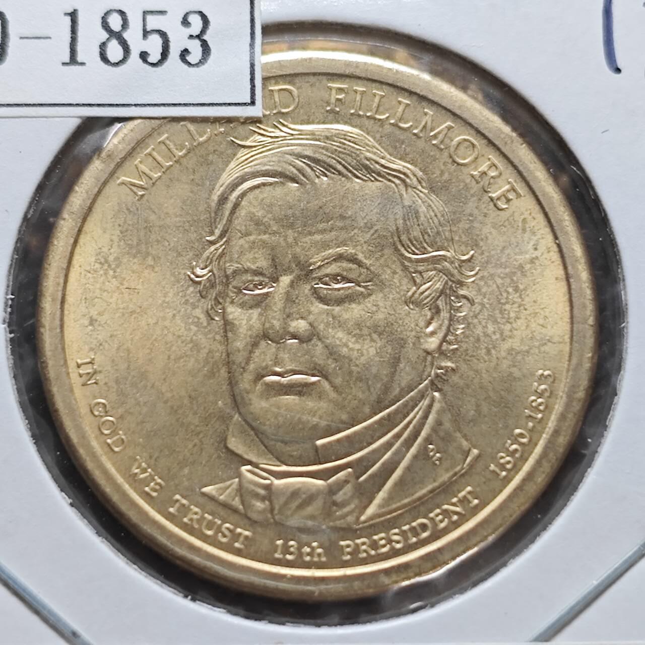 KK钱币收藏小铺  纪念币专场  2月预留时间 周末发货    2010美国第13届总统1元纪念币 