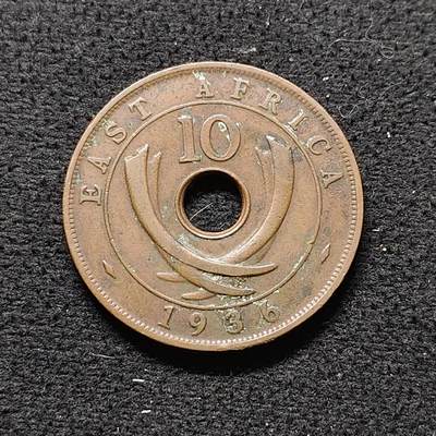 【全场包邮】纯粹捡漏拍470场（免费代拍第7场） - 英属东非1936年爱德华八世10分大铜币
